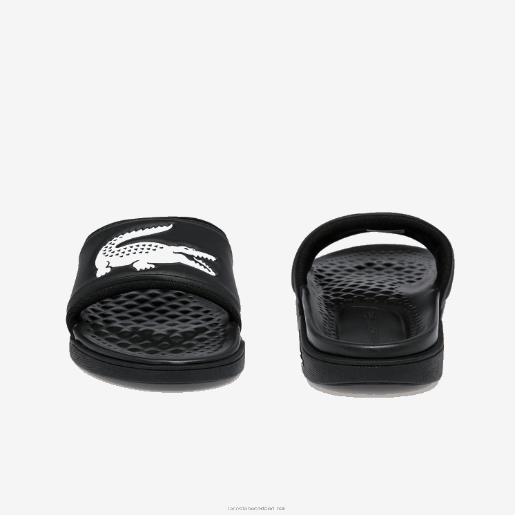 Lacoste croco dualiste synthetische logobandjes 0828H2699 zwart-wit 312 vrouwen