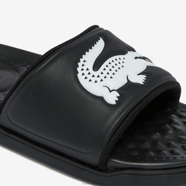 Lacoste croco dualiste synthetische logobandjes 0828H2699 zwart-wit 312 vrouwen