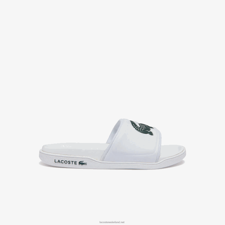 Lacoste croco dualiste synthetische logobandjes 0828H2700 wit & donkergroen 1r5 vrouwen