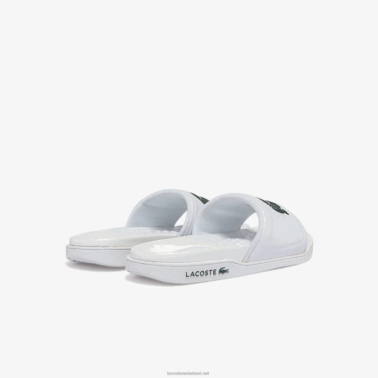 Lacoste croco dualiste synthetische logobandjes 0828H2700 wit & donkergroen 1r5 vrouwen