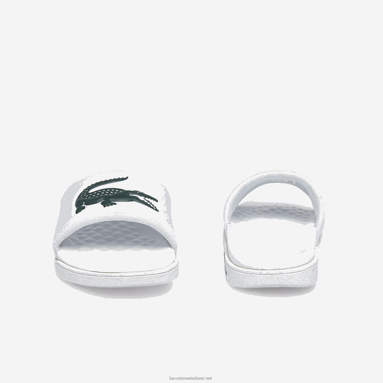 Lacoste croco dualiste synthetische logobandjes 0828H2700 wit & donkergroen 1r5 vrouwen