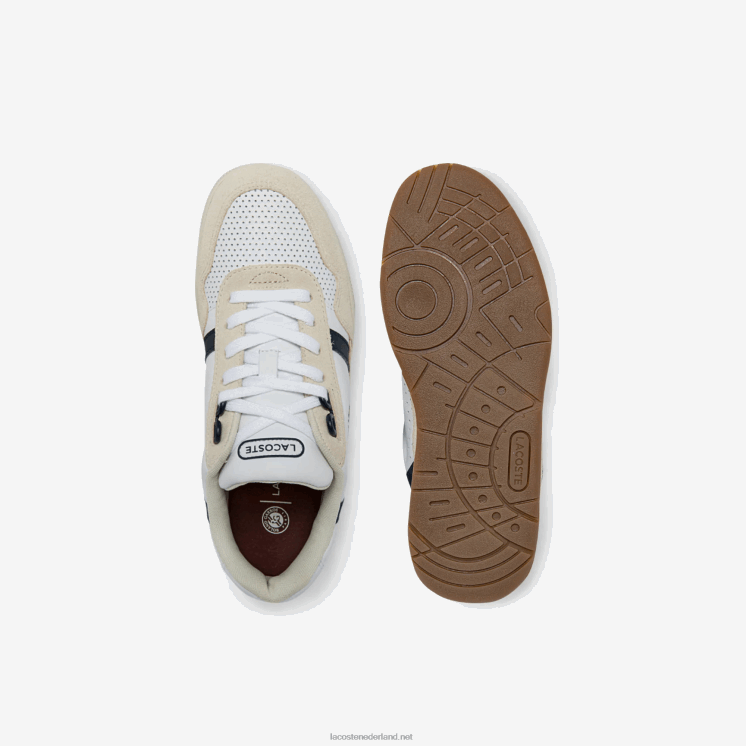 Lacoste T-clip roland-garros sneakers 0828H2747 wit & marine 042 vrouwen