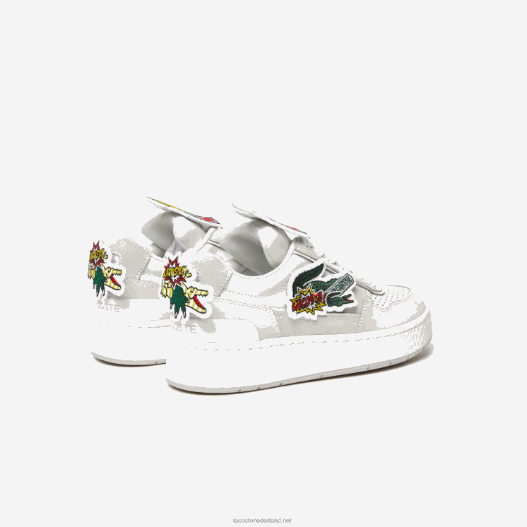 Lacoste ace clip leren sneakers 0828H2703 wit 21g vrouwen