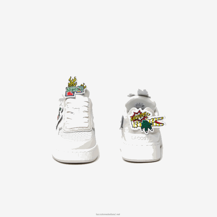 Lacoste ace clip leren sneakers 0828H2703 wit 21g vrouwen