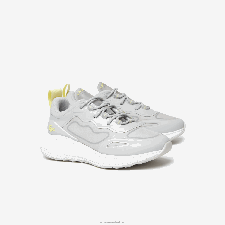 Lacoste actieve 4851 stoffen sneakers 0828H2725 grijs wit 25j vrouwen