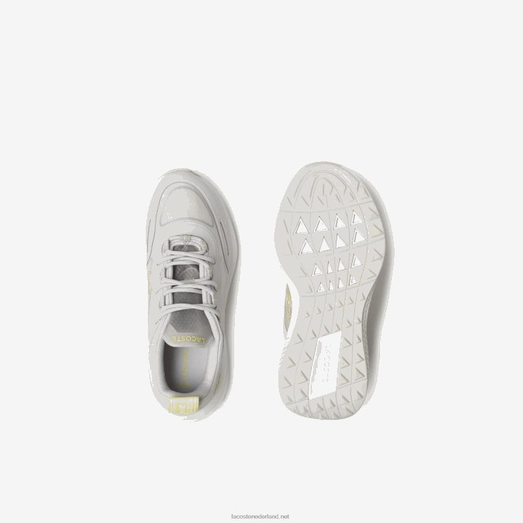 Lacoste actieve 4851 stoffen sneakers 0828H2725 grijs wit 25j vrouwen