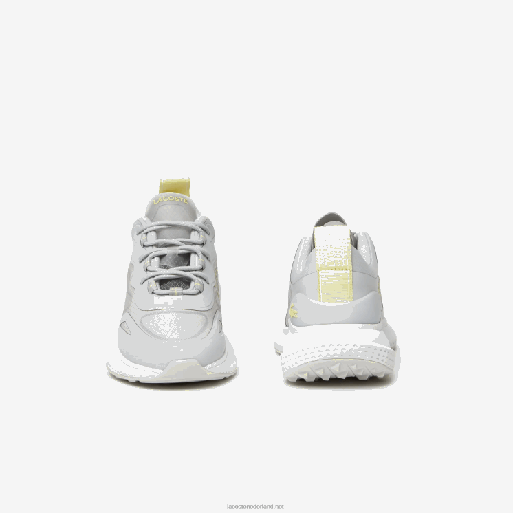Lacoste actieve 4851 stoffen sneakers 0828H2725 grijs wit 25j vrouwen