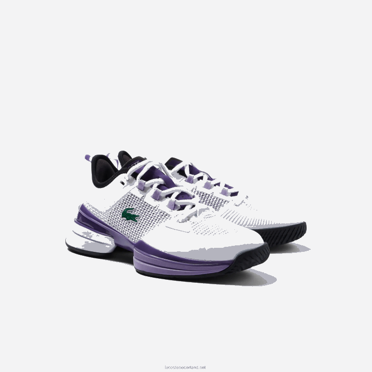 Lacoste ag-lt21 ultra textiel tennisschoenen 0828H2756 wit & paars z54 vrouwen