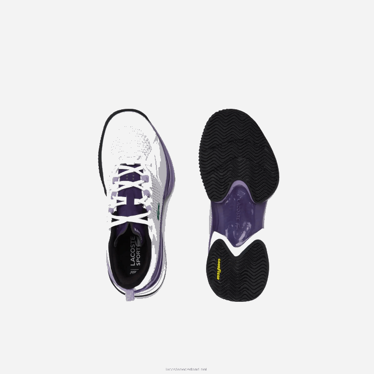 Lacoste ag-lt21 ultra textiel tennisschoenen 0828H2756 wit & paars z54 vrouwen