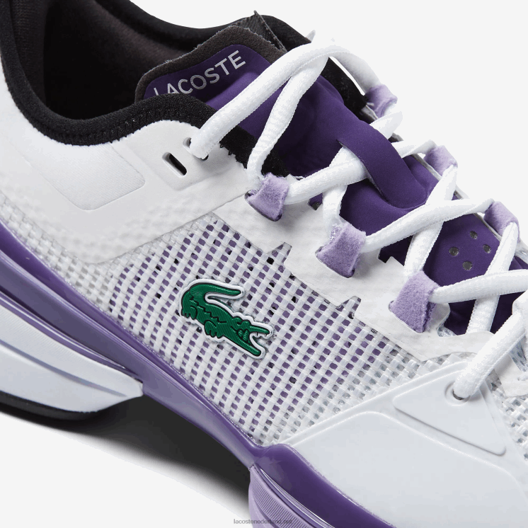 Lacoste ag-lt21 ultra textiel tennisschoenen 0828H2756 wit & paars z54 vrouwen