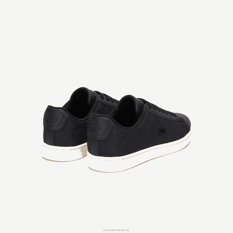 Lacoste carnaby evo gewatteerde sneakers 0828H2737 zwart & gebroken wit 454 vrouwen