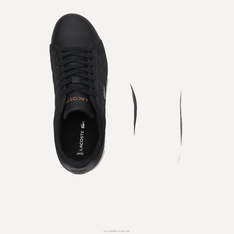 Lacoste carnaby evo gewatteerde sneakers 0828H2737 zwart & gebroken wit 454 vrouwen