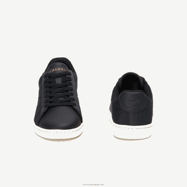 Lacoste carnaby evo gewatteerde sneakers 0828H2737 zwart & gebroken wit 454 vrouwen