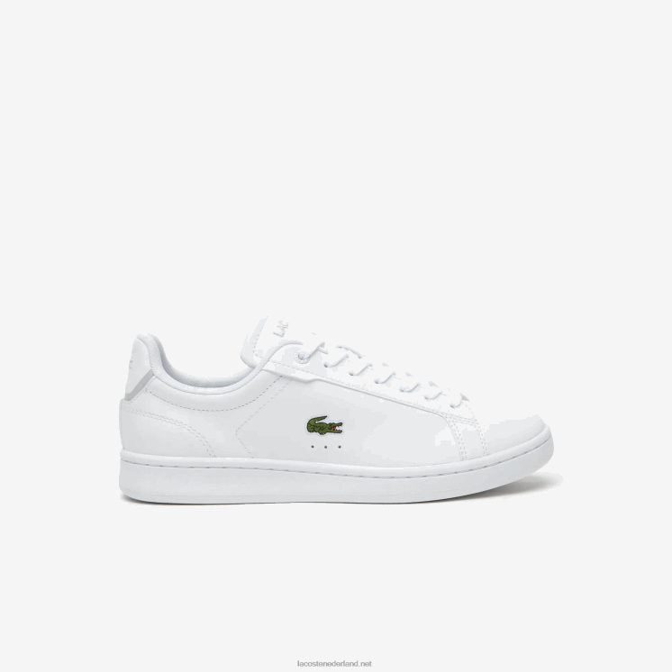 Lacoste carnaby pro bl ton-sur-ton leren sneakers 0828H2681 wit 21g vrouwen