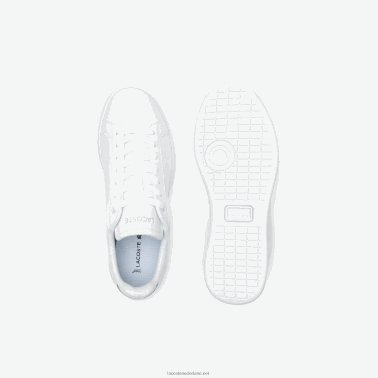 Lacoste carnaby pro bl ton-sur-ton leren sneakers 0828H2681 wit 21g vrouwen