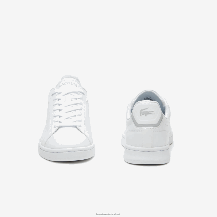 Lacoste carnaby pro bl ton-sur-ton leren sneakers 0828H2681 wit 21g vrouwen