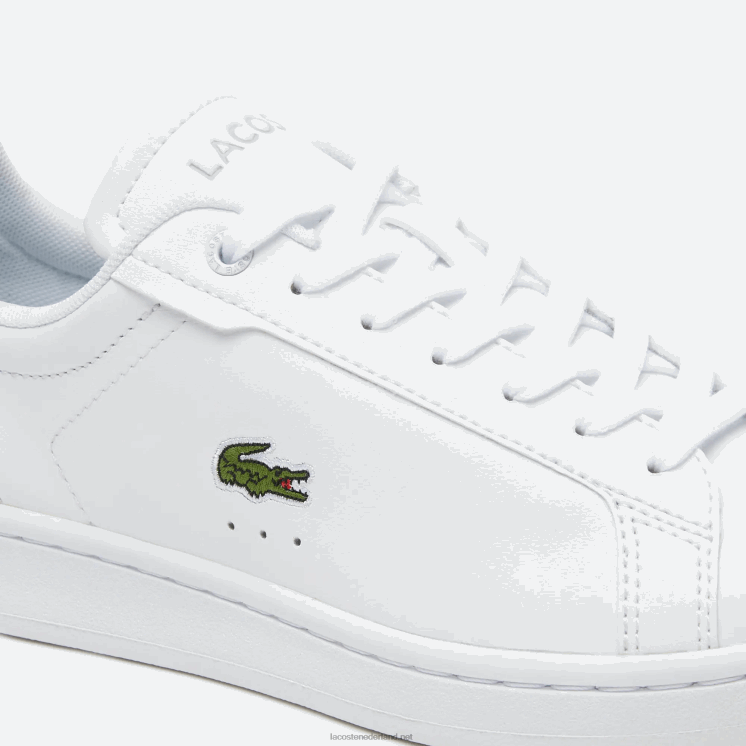 Lacoste carnaby pro bl ton-sur-ton leren sneakers 0828H2681 wit 21g vrouwen