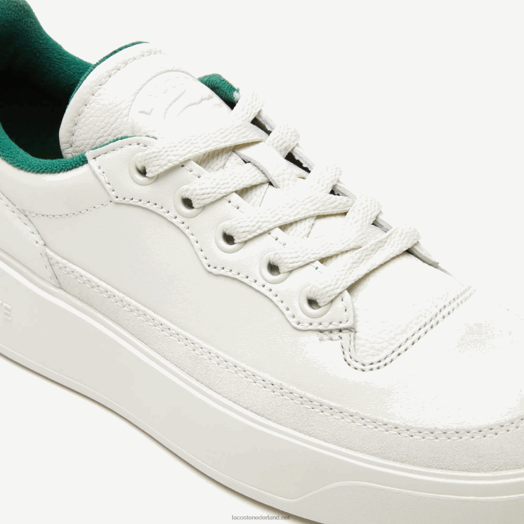 Lacoste g80 club leren ton-sur-ton sneakers 0828H2684 gebroken wit 18c vrouwen