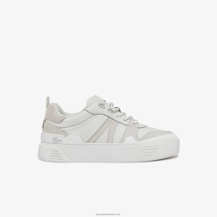 Lacoste l002 leren sneakers 0828H2708 wit 21g vrouwen