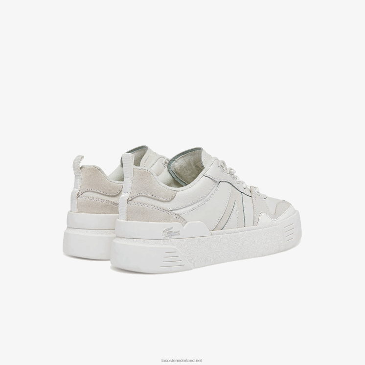 Lacoste l002 leren sneakers 0828H2708 wit 21g vrouwen