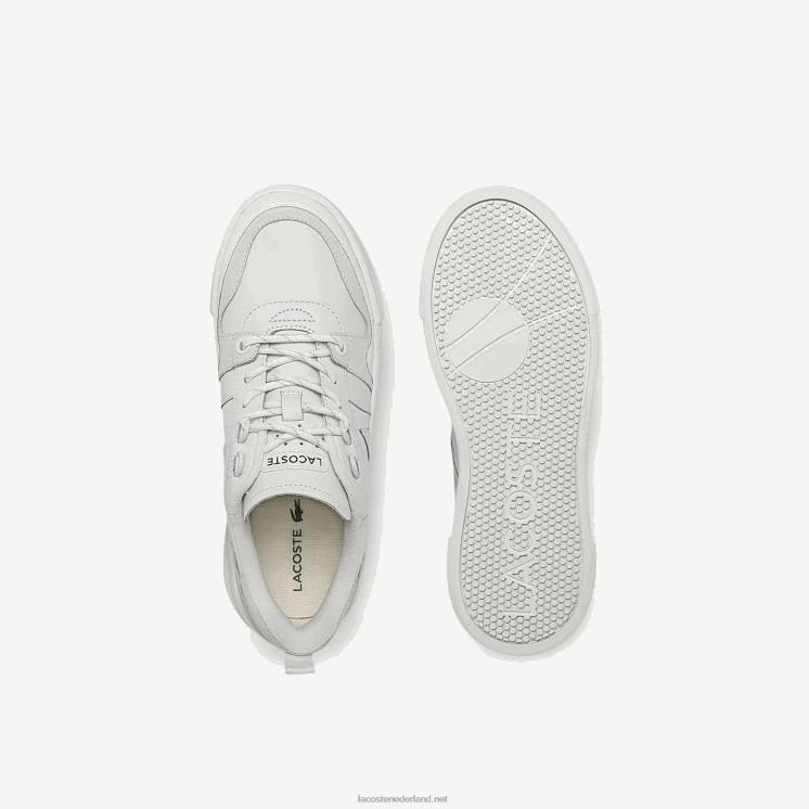 Lacoste l002 leren sneakers 0828H2708 wit 21g vrouwen