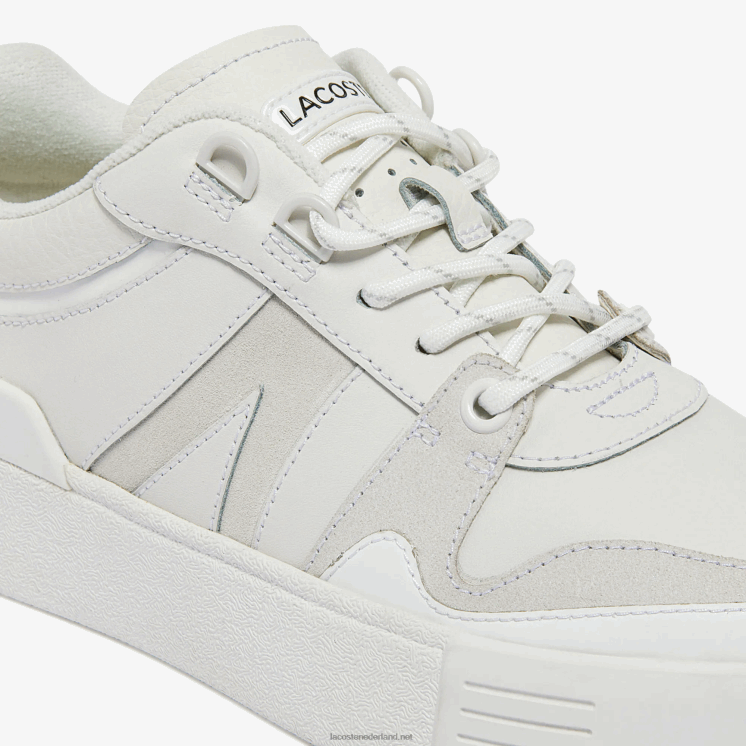 Lacoste l002 leren sneakers 0828H2708 wit 21g vrouwen
