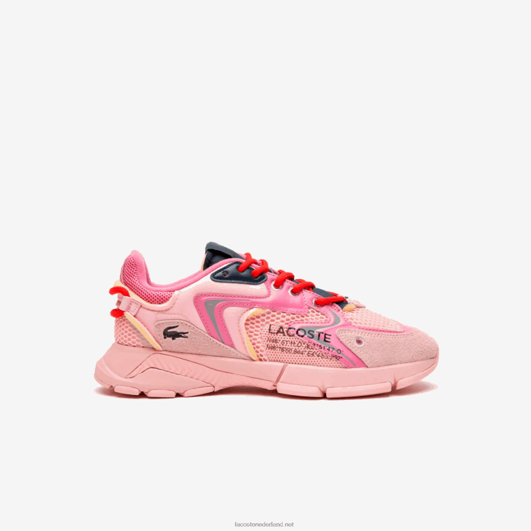 Lacoste l003 neo stoffen sneakers 0828H2677 roze 13c vrouwen