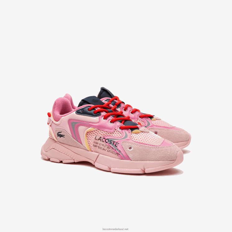 Lacoste l003 neo stoffen sneakers 0828H2677 roze 13c vrouwen