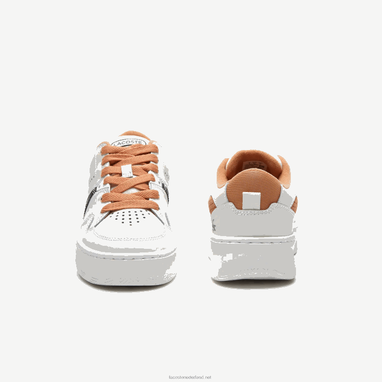 Lacoste l005 leren sneakers 0828H2713 witbruin 291 vrouwen
