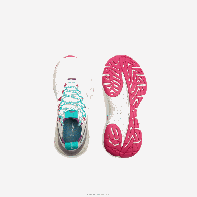 Lacoste re-comfort sneakers van synthetisch en textiel 0828H2739 wit & rood 286 vrouwen