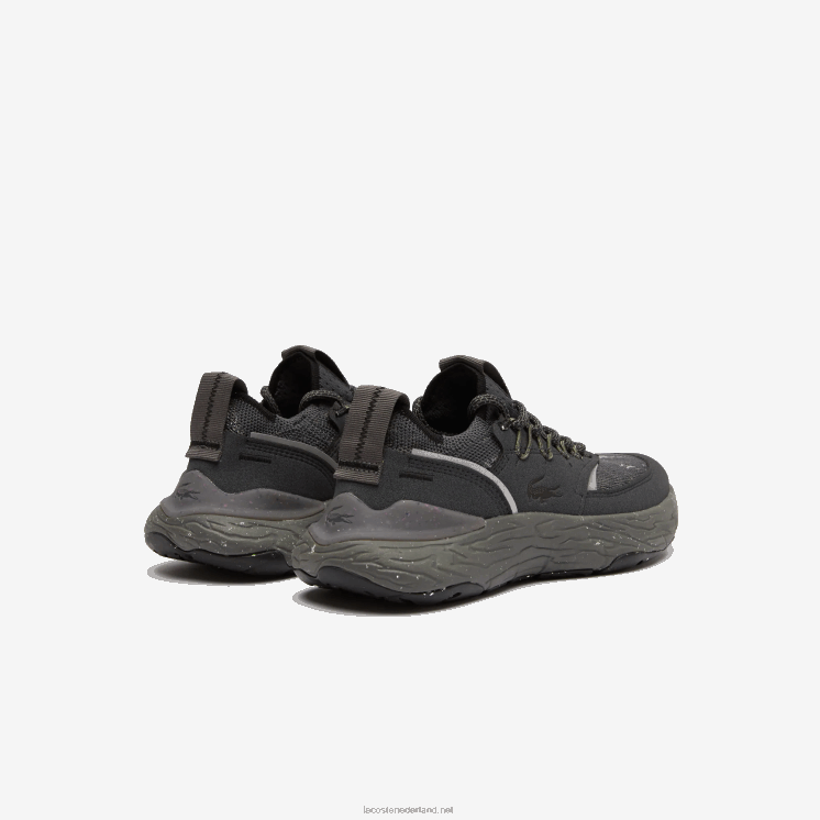 Lacoste re-comfort synthetische en textiele ton-sur-ton sneakers 0828H2735 zwart 02u vrouwen