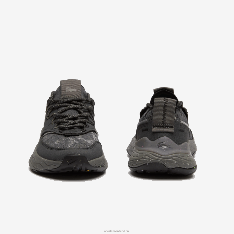 Lacoste re-comfort synthetische en textiele ton-sur-ton sneakers 0828H2735 zwart 02u vrouwen