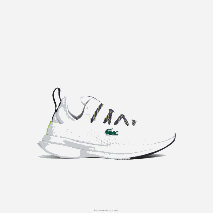 Lacoste run spin comfort textiel sneakers 0828H2751 wit & paars z54 vrouwen