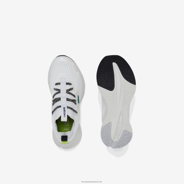 Lacoste run spin comfort textiel sneakers 0828H2751 wit & paars z54 vrouwen