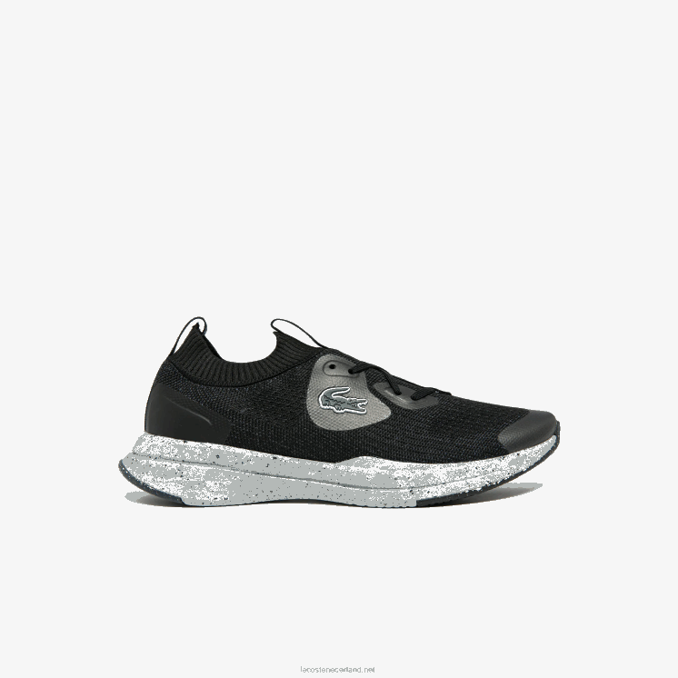 Lacoste run spin eco textiel sneakers 0828H2726 zwart & gebroken wit 454 vrouwen