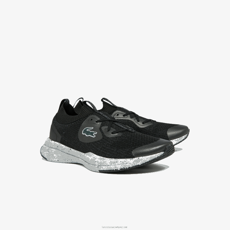 Lacoste run spin eco textiel sneakers 0828H2726 zwart & gebroken wit 454 vrouwen