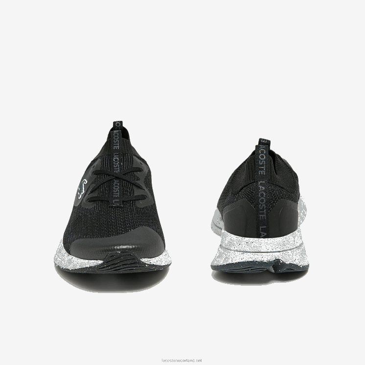 Lacoste run spin eco textiel sneakers 0828H2726 zwart & gebroken wit 454 vrouwen
