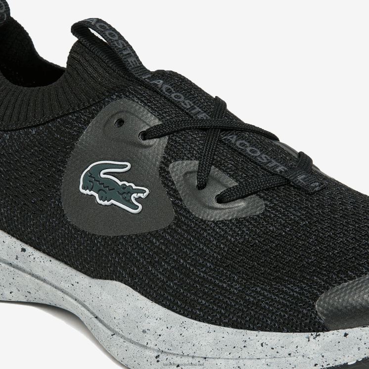 Lacoste run spin eco textiel sneakers 0828H2726 zwart & gebroken wit 454 vrouwen