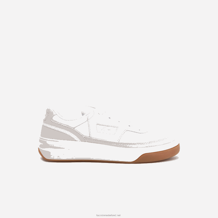 lacoste x goop g80 leren sneakers 0828H2760 wit & gebroken wit 65t vrouwen