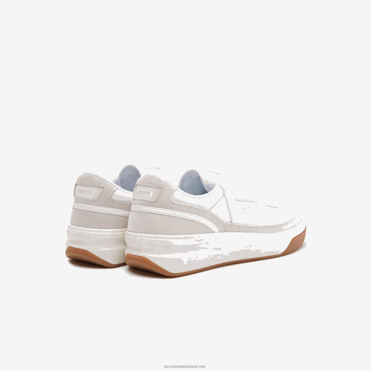 lacoste x goop g80 leren sneakers 0828H2760 wit & gebroken wit 65t vrouwen