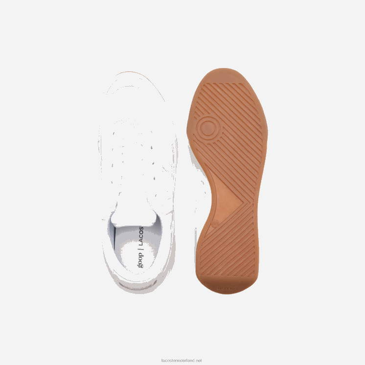 lacoste x goop g80 leren sneakers 0828H2760 wit & gebroken wit 65t vrouwen